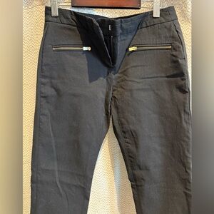 DKNY Black Dress Pants with Gold Accents